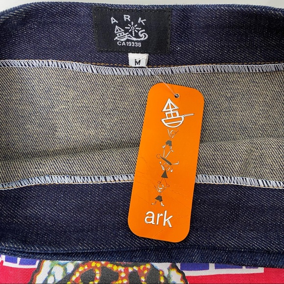 Ark Demin A-line Skirt With Grpahic Print Size M - Picture 8 of 9